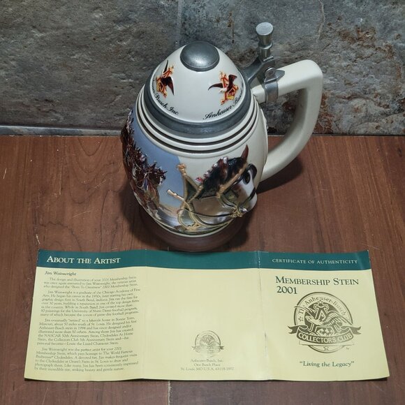 Anheuser Busch Stein 2001 Living the Legacy CB17 - Picture 12 of 17